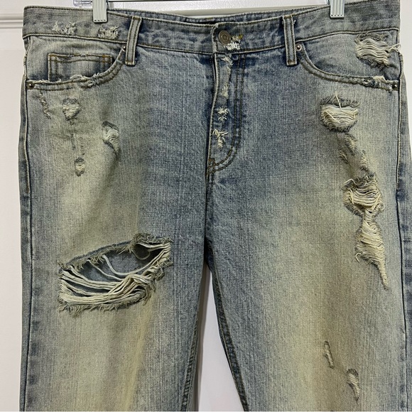 Burj Surtr Men’s Selvedge Destroyed Jeans Large RARE - Picture 4 of 15